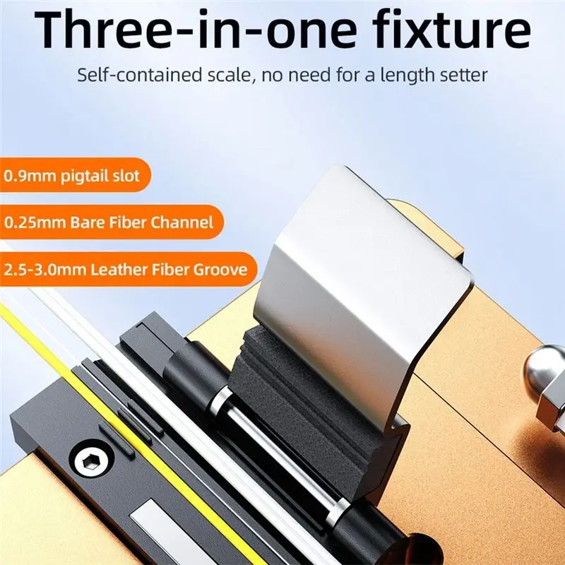 N82R S09 Fiber Optic Cleaver+ Pliers Light Optical Fiber Fusion Splicer Cutter With Dust Bin FTTH Fiber Cold Connection Tool