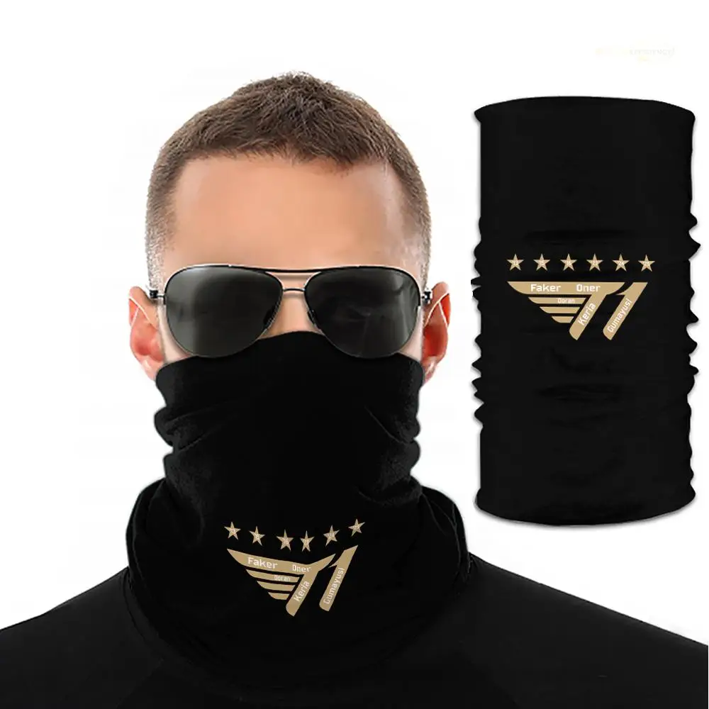 

T1 Esports Club Multi-functional Neck Gaiter Outdoor Sports Hiking Fishing Sun Protection Face Mask A Must-Have Item For Fans