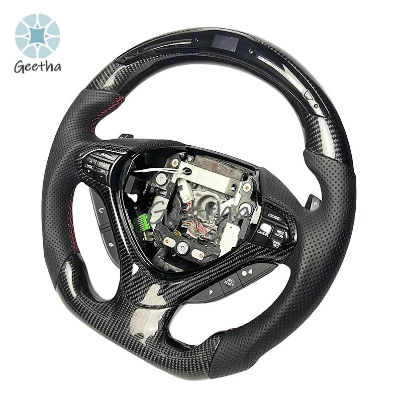 

Genuine Leather Carbon Fiber Steering Wheel Suitable for Honda Accord CU2 SPIRIOR 2008-2017 Series
