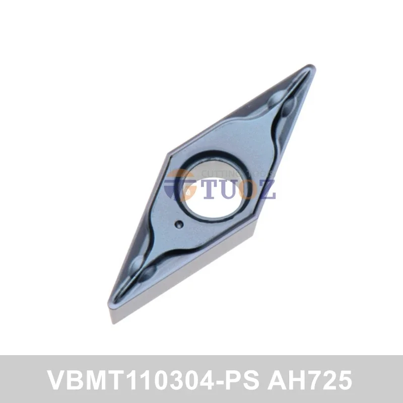 

100% Original VBMT110304-PS AH725 R0.4 Carbide Insert VBMT 110304 -PS VBMT1103 CNC Lathe Cutter Turning Tools