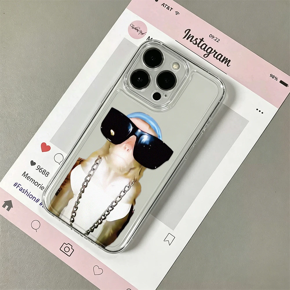 Soft Case For Iphone 11 17 Pro Max 16E 17E Play Cool Monkey 15 Air 12 13 14 Plus Shockproof Tpu Cover Case Funda Bumber