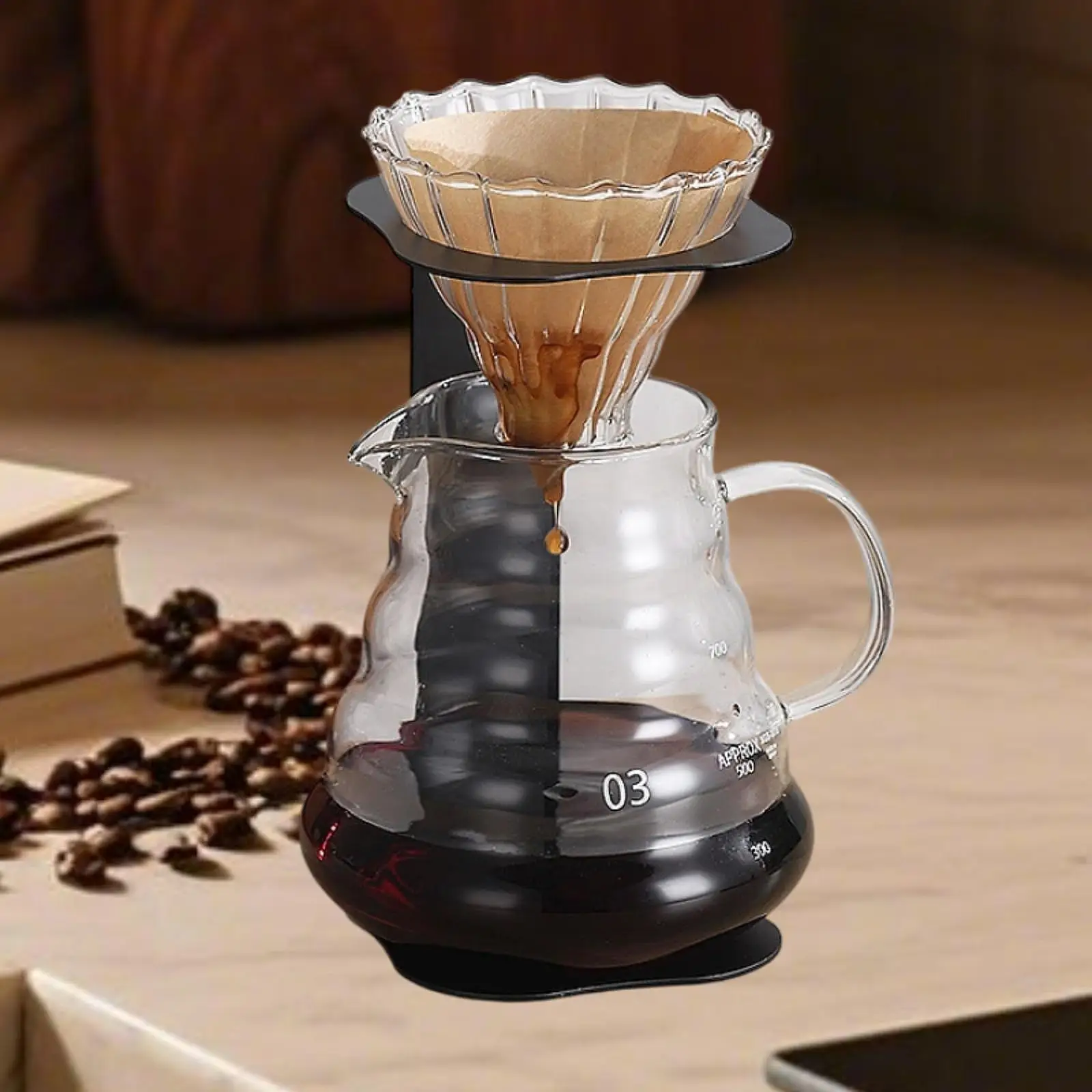 

Pour over Coffee Dripper Stand Espresso Machine Stand Iron Durability Machine Bracket for Outdoor Bar Camping