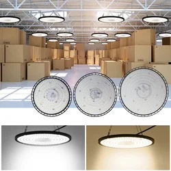 Super Bright UFO High Bay Light AC 220V 100W 150W 200W IP65 Waterproof LED Industrial Lighting For Garage Gym Factory Warehouse