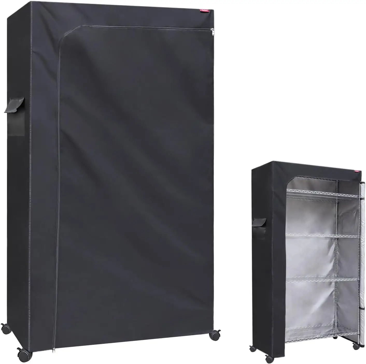 

Shelving Cover Wire Shelf Rack Dust Cover 30X14X54,The Two-Way Zipper Design can be Opened up, Down, or All for Easy Acc