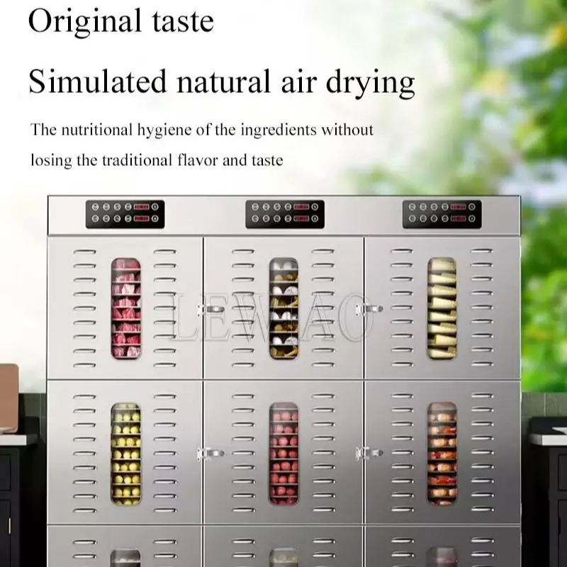 Electric Dried Fruit Vegetable Food Meat Dryer Commercial Food Dehydrator Machine 90 Layer 220V 6400W