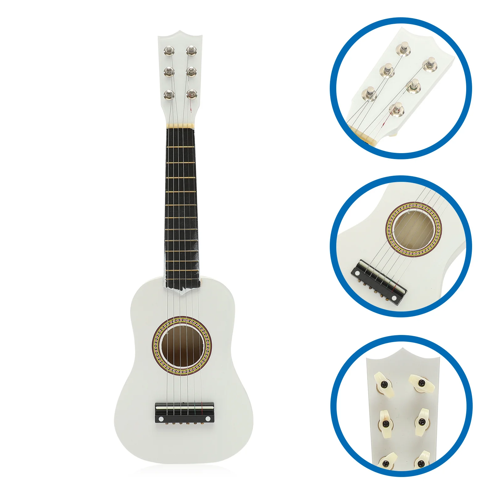 

Mini 21 inch Acoustic Guitar Beginner Folk Guitar for Music Learning Instrument Lightweight Classical String Guitar