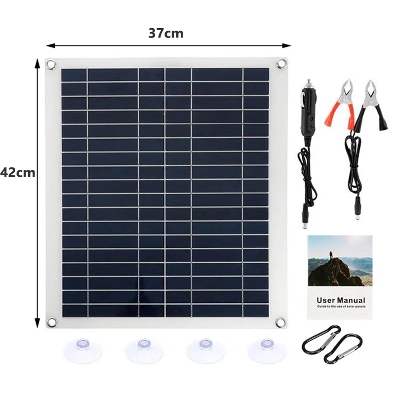 110V/220V Solar Power System 25W18V Solar Panel+30A Charge Controller+6000W Modified Sine Wave Car Inverter Power Generation Kit