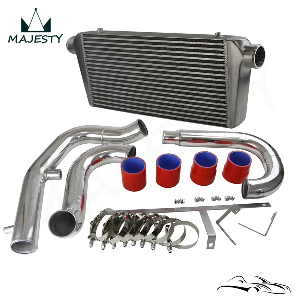 600X300X76 FMIC مجموعة أنابيب المبرد الداخلي للتركيب الأمامي Mitsubishi Lancer Evolution 4G63T CT9A EVO 7-8-9 Turbo 2.0L 2001-2005