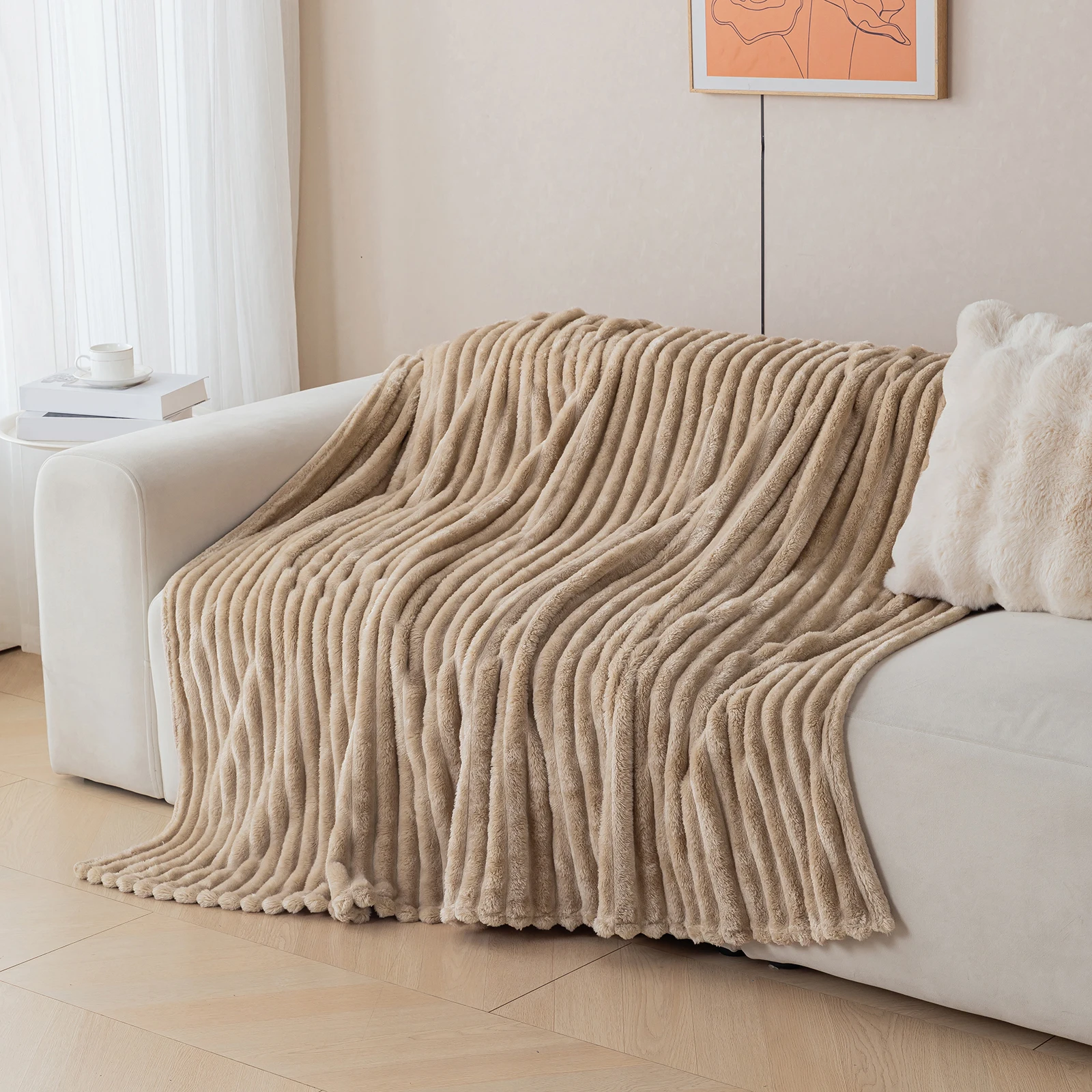 1 dicke und warme Flanelldecke, eine bequeme und warme Decke für Schlafzimmer, geeignet für Sofas, Betten und saisonale Geschenke – Detail 20