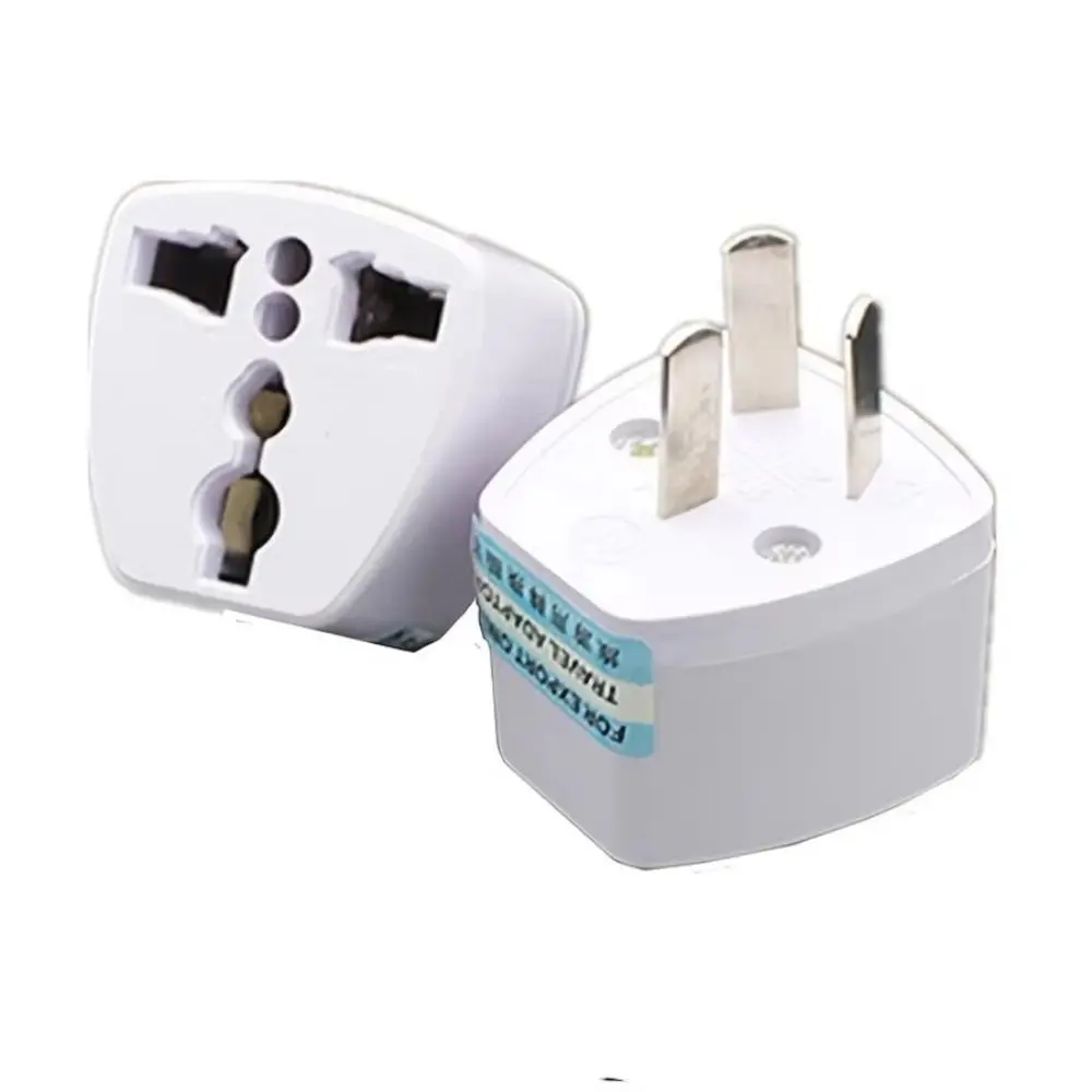Portable 3 Pin AU Plug Converter Adapter White 220V Power Plug Power Converter for Phones Household Appliances