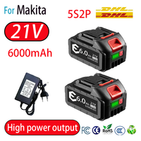 21V 6AH Electric drill, screwdriver, durable lithium battery,For Makita 21V series electric tool high voltage water gun