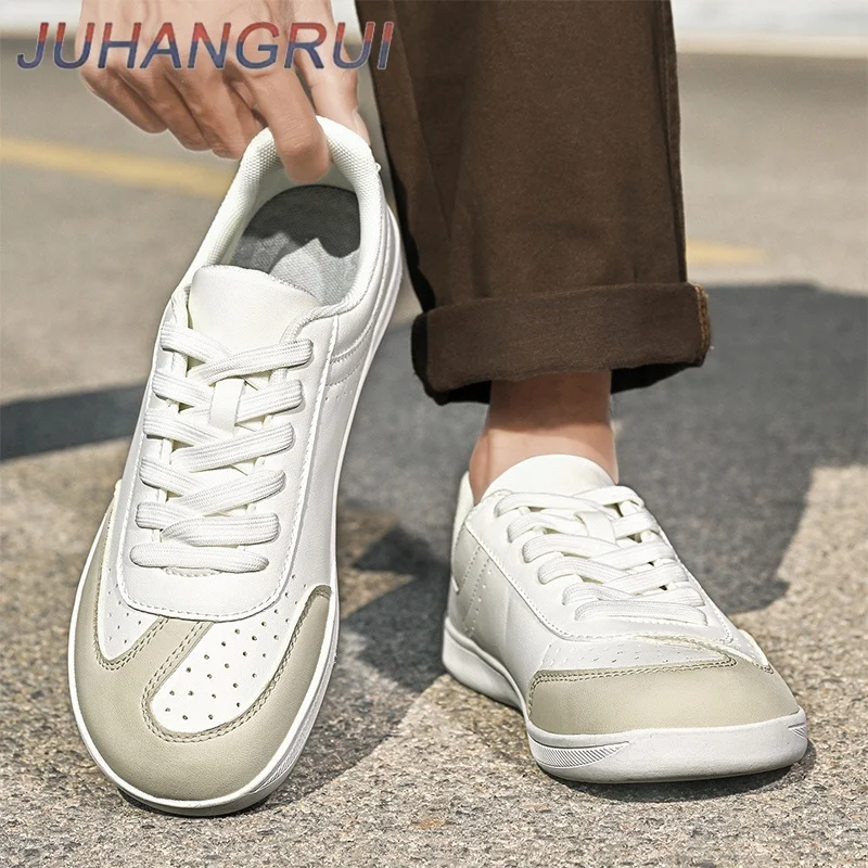 

Mens Womens Wide toe Casual Shoes Leather Simple Flat Shoes Soft Sole Walking Shoes Outdoor Travel Shoes Light and Comfortable