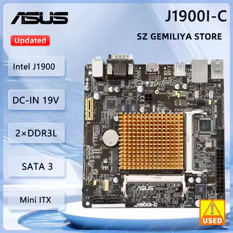 ASUS J1900I-C Motherboard Intel Celeron quad-core J1900 8GB DDR3L Mini ITX Motherboard PCIe 2.0 J1900 CPU VGA USB 3.0