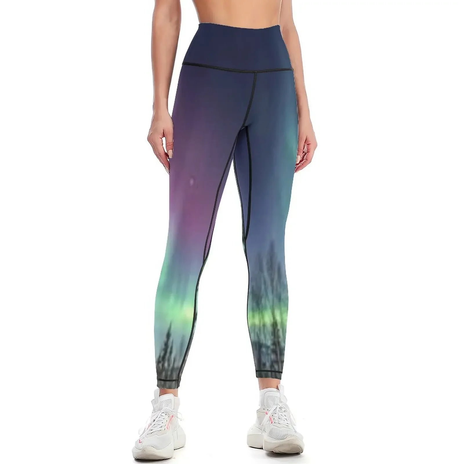 

Aurora Borealis Leggings Women's pants workout clothes for Fitness clothing workout shorts Womens Leggings