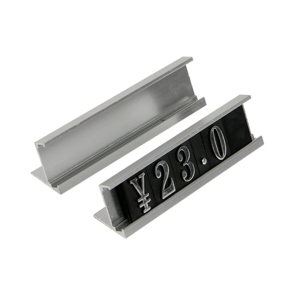 17x9mm Price Tag Cube Adjustable Assembly Number Angled Pricing Counter Display Stand Label Sale Price Tags