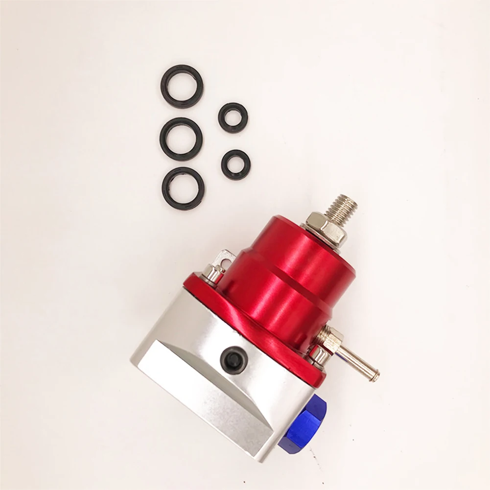 Blue-Red Adjustable Fuel Pressure Regulator Kit Oil 0-160psi Table -6AN For General Fuel Booster Regulator Valve Kit