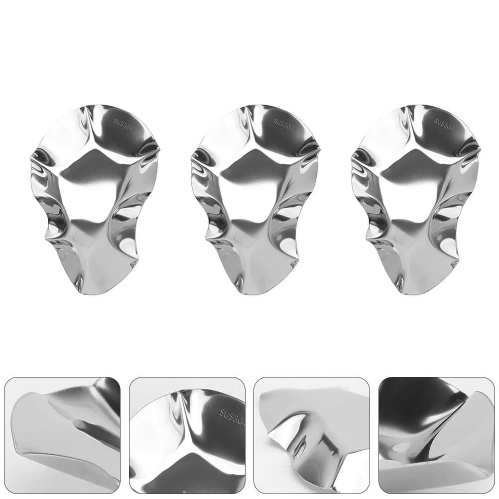 

6 Pcs Stainless Steel Oyster Dish Food Serving Tray Grilling Shells Reusable Dishes Pans