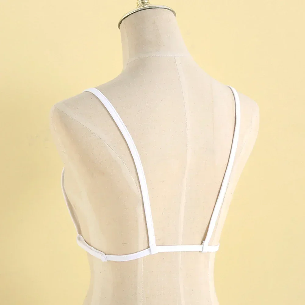 Camisola Invisible con espalda descubierta para mujer, sujetador envuelto en el pecho, chaleco con Panel de modestia, ropa interior camisola para mujer