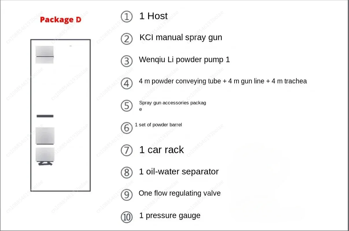 Portable Powder Paint Experiment System Electrostatic Powder Coating Machine with Electrostatic Powder Coating Test image 4