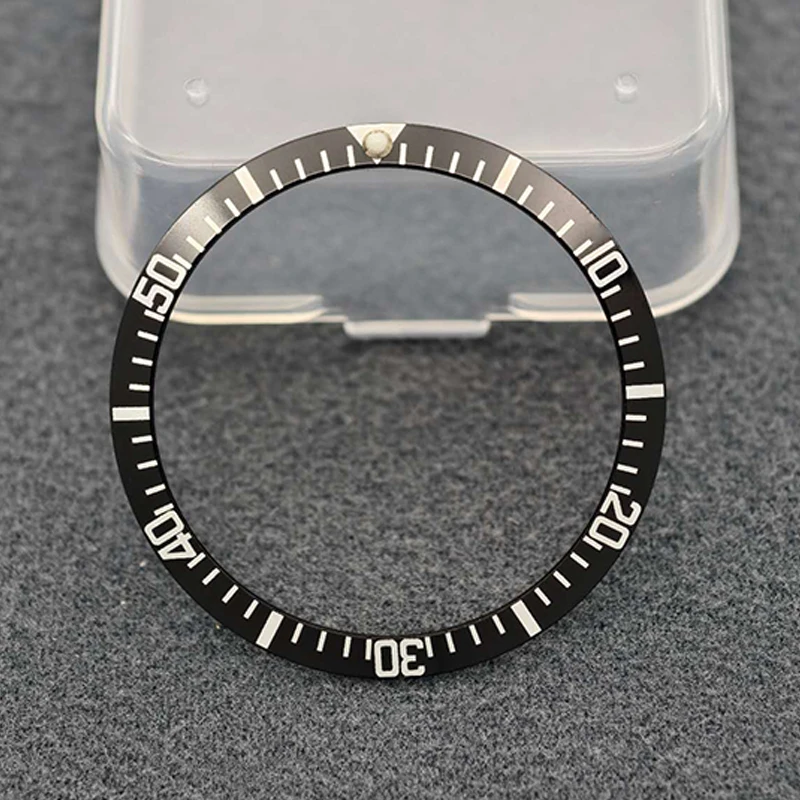 36.5mm Aluminium Bezel Insert Rings NH35 Case Ring Fits For Submariner NH35 NH36 Diving Case Bezel Ring Men Watch Refit Parts