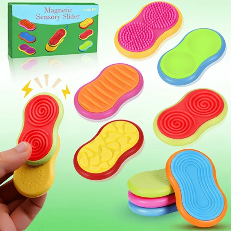 Children's Toy, Randomly Packed Textured Sliders, Suitable as Adult Desk Travel Toys, Student Classroom Small Prizes,6pcs