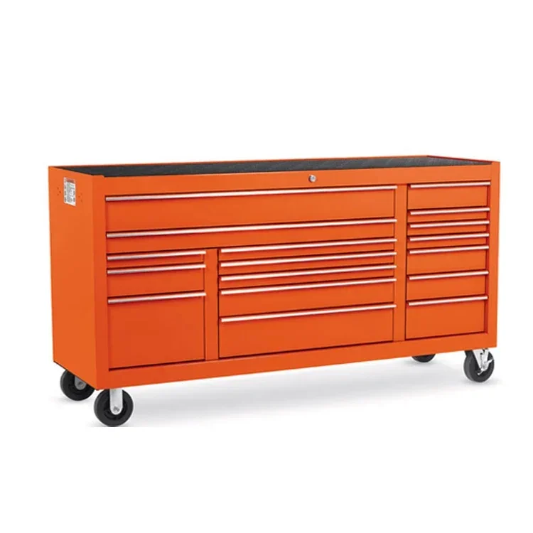 CRS Stainless Steel 72 Inch Red Rolling Tool Chests Garage Cabinets Box with Roller Customized Support OEM