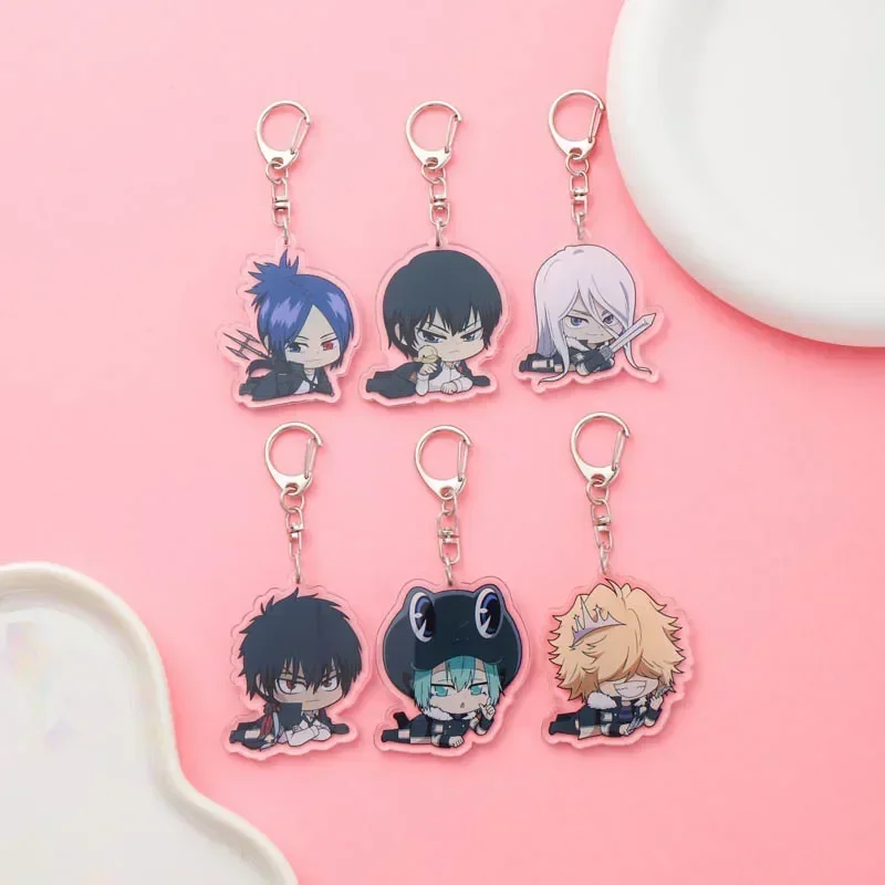 Anime Katekyo Hitman Reborn Acrylic keychain Accessaries Cartoon Funny Bag Pendant Cute Creative Charm Car Keyring Friends Fans