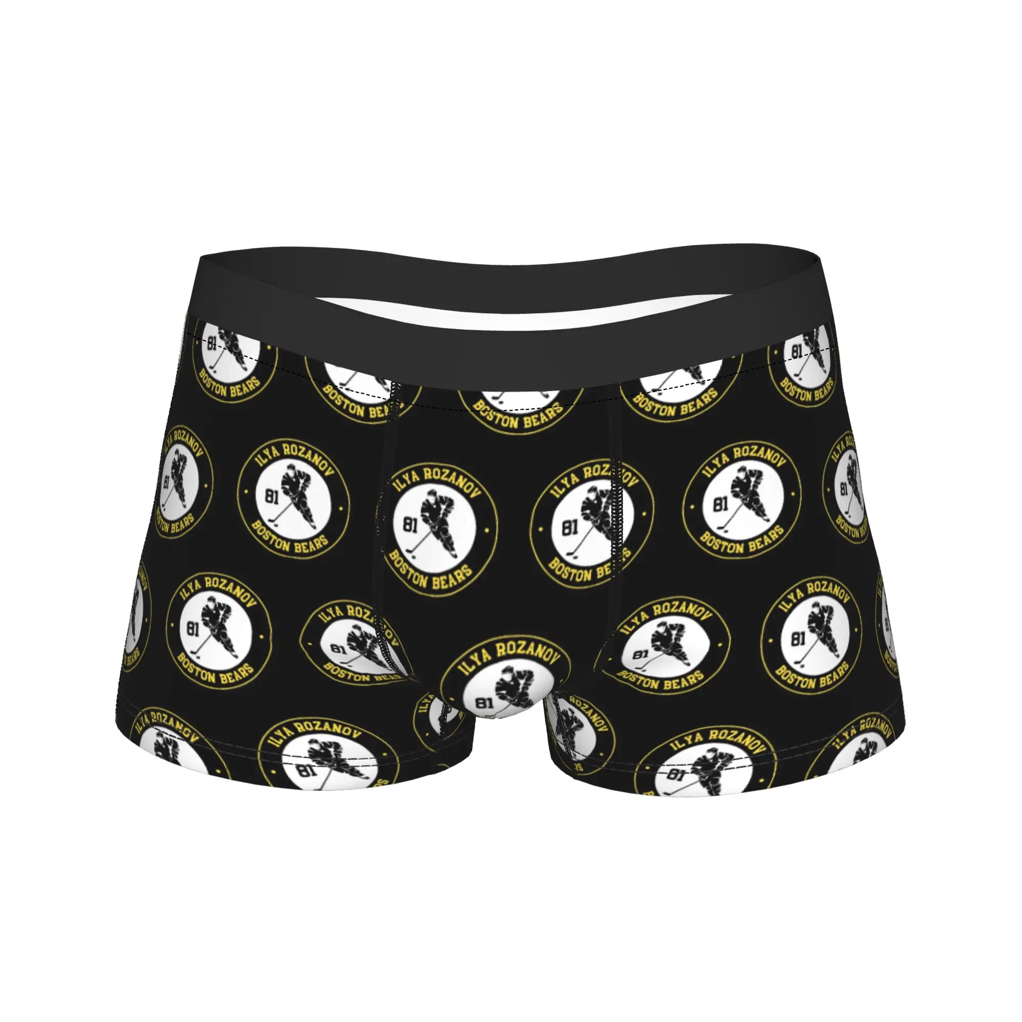 

Man Rosanov 81 Hockey Boxer Briefs Shorts Panties Breathable Underwear Heated Rivalry Homme Funny S-XXL Underpants