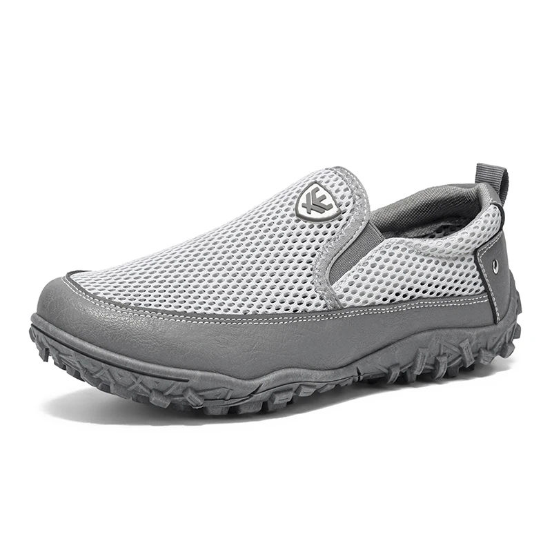 

Slip-On Mesh Shoes with Hollow Design for Men, Summer Breathable Thin Mesh Soft-Soled Casual Sports Versatile Men's Shoes