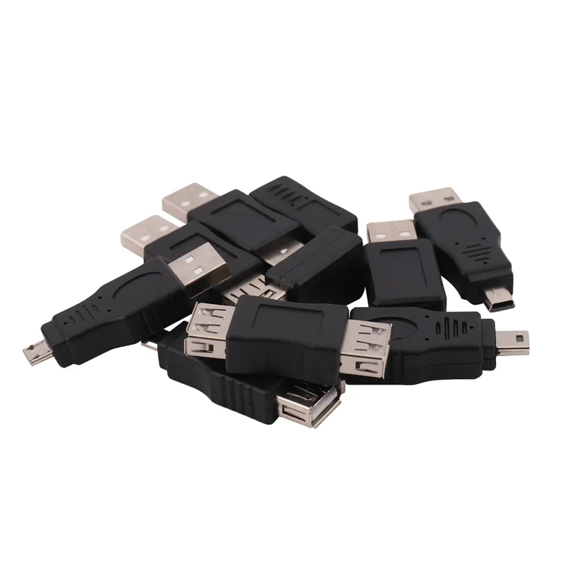 

30PCS OTG 5 Pin F/M Mini Changer Adapter Converter USB Male To Female Micro-USB-Y18A
