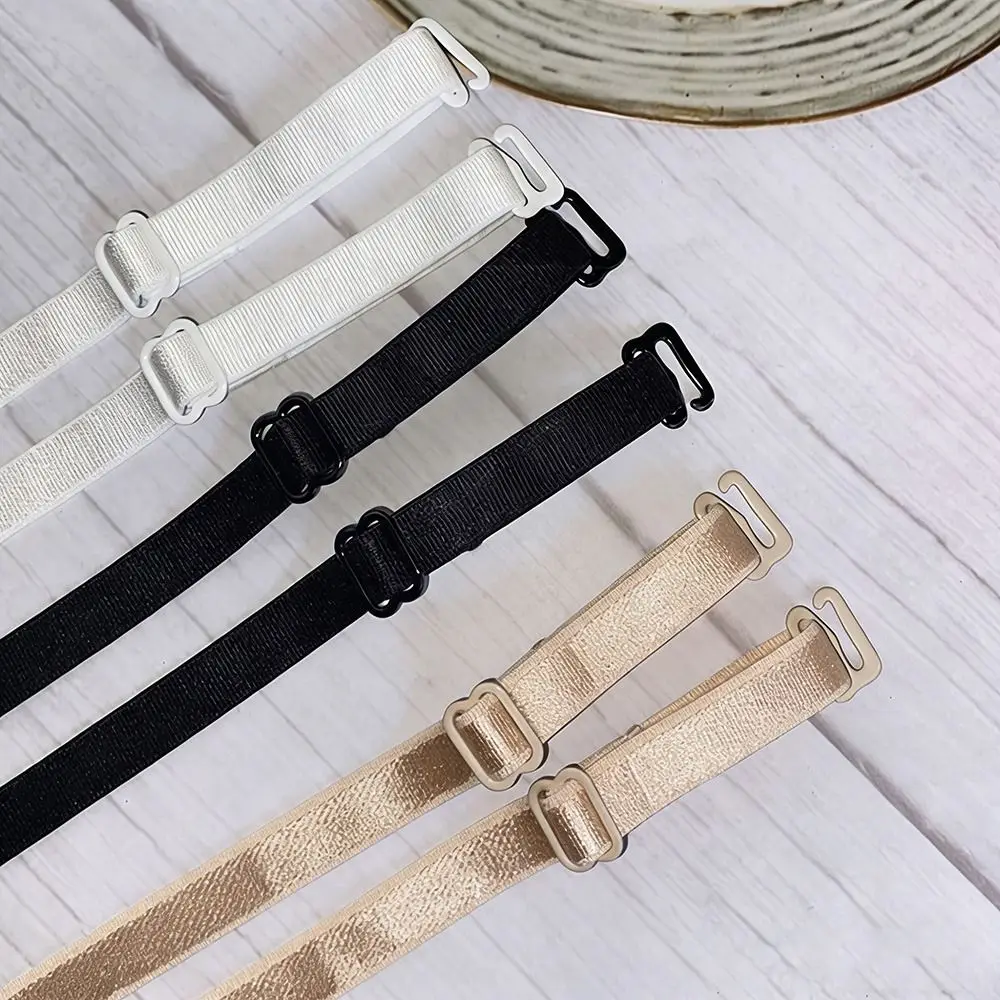1 Pair Sparkling Rhinestone Bra Straps Replacement High Stretch Fabric Crossbody Strap Rhinestone Bra Belts Invisible Strap