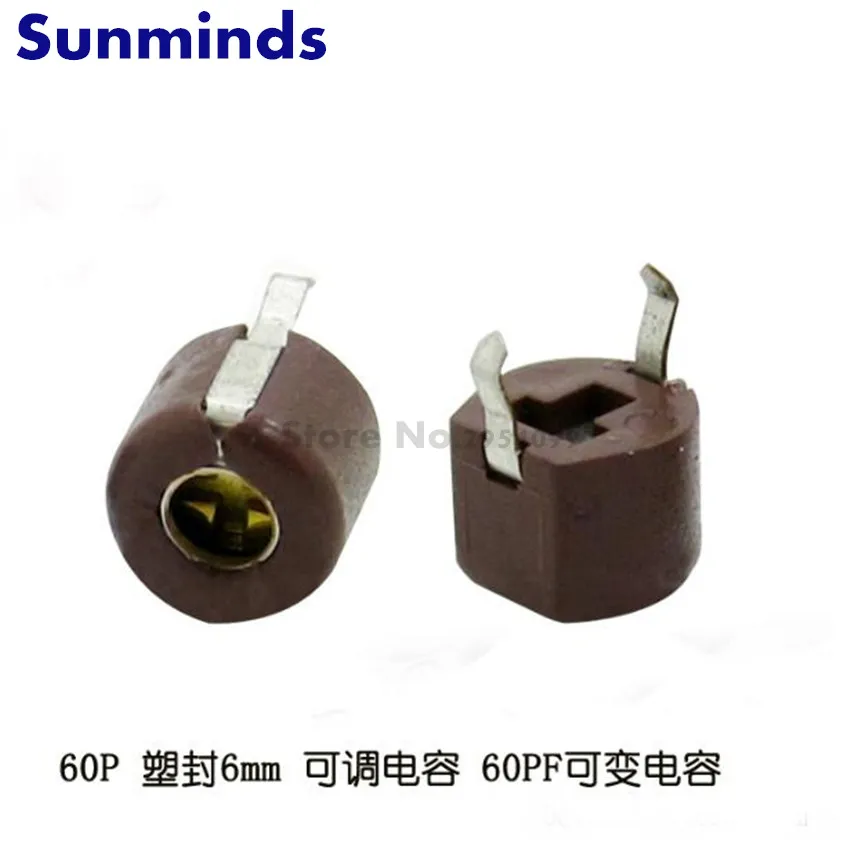50 st��cke 60p einstellbare kapazit?t trimmer variable kondensator kunststoff 6mm JML06-1-60P