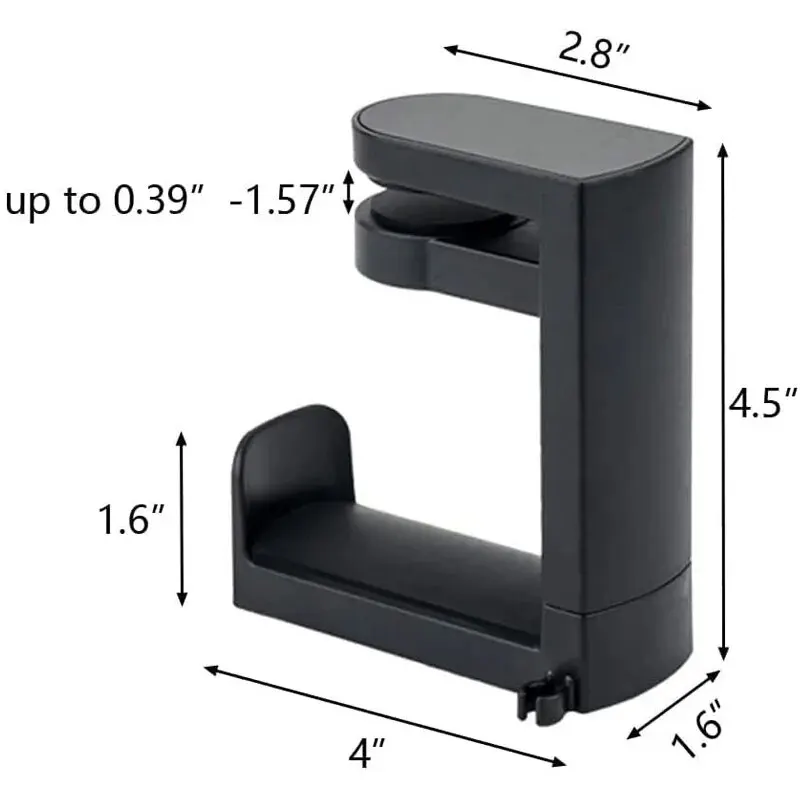 360° Rotating Headphone Stand Adjustablet No Punch Desktop Headset Holder Gaming Headse Desk Hanger Hook For Sony Bose Headphone image 5