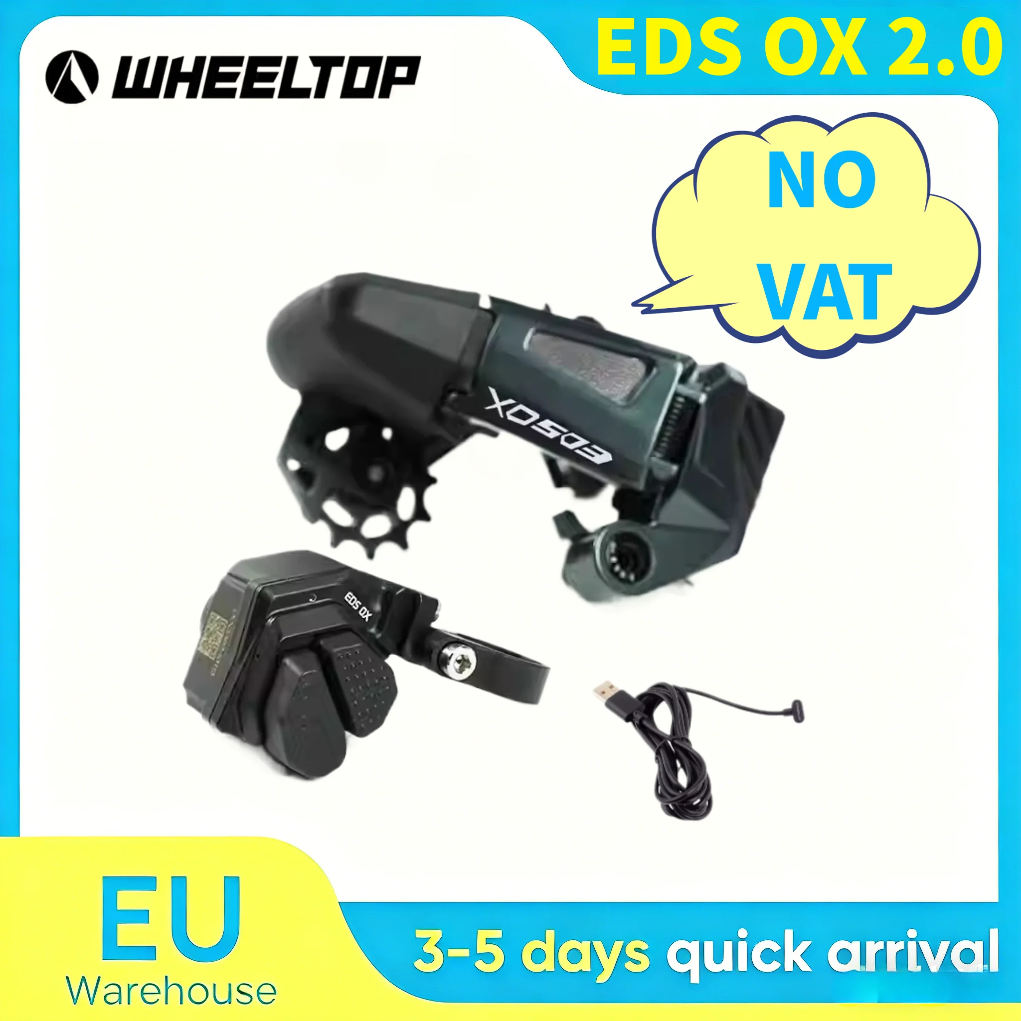 Image of WHEELTOP EDS OX 2.0 Elektronisches Kabelloses Gruppenset, 3-14-Gang-Schaltung