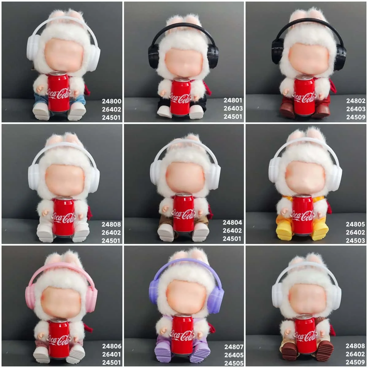 

17cm mini doll clothing accessories for labubu v1 v2 sweater striped hats shoes cool cute clothes present ﻿