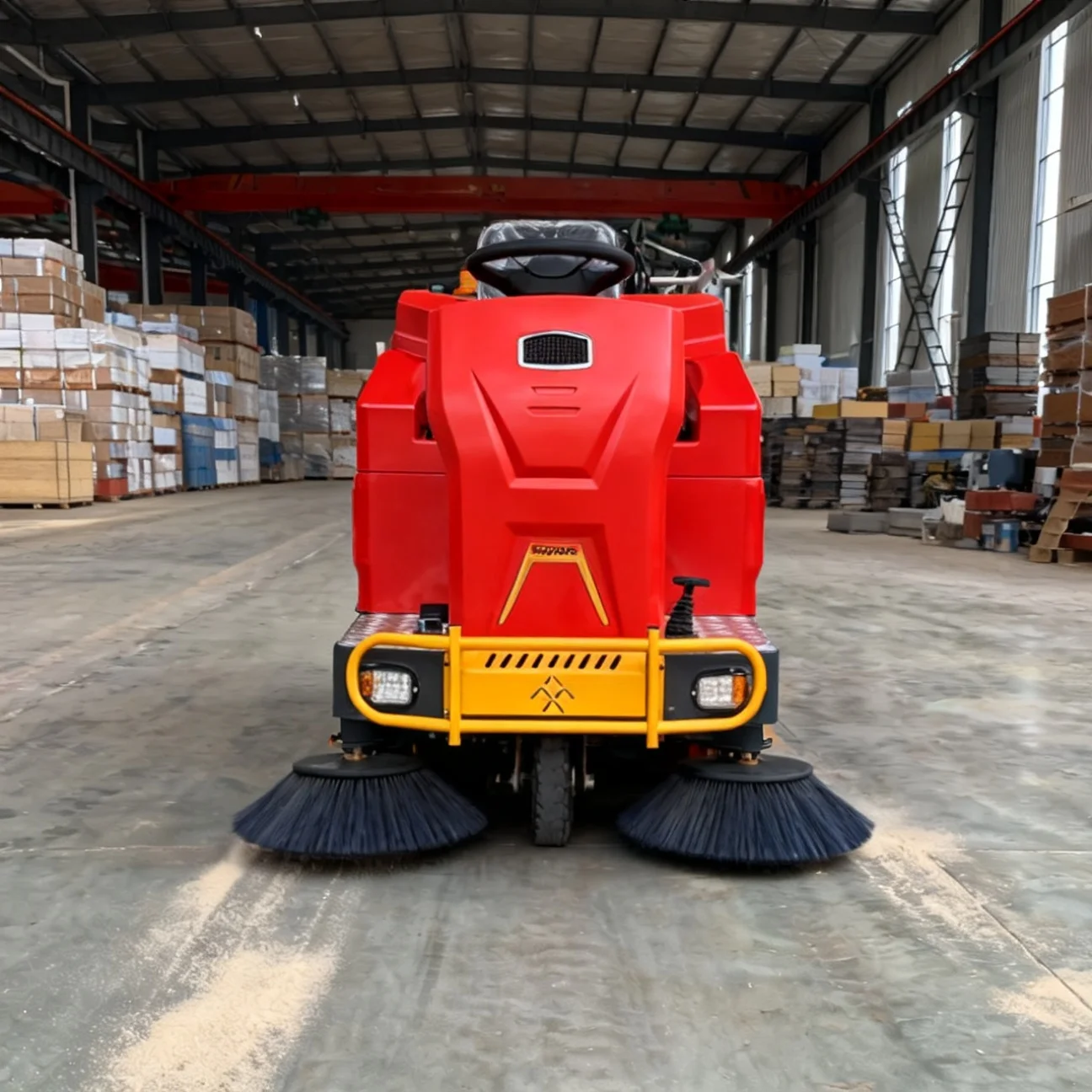 Customized Triple-sweep Model Standard Configuration Electric Warehouse Sweeper Industrial Street And Road Surface Clean