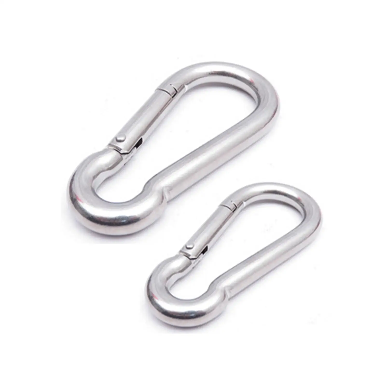 Multifunctional Heavy Duty Spring Snap Hook Carabiner Clip Stainless Steel for Diving Camping Hiking