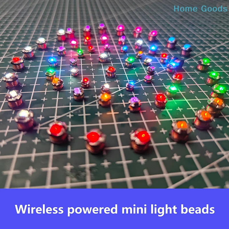 5Pcs DC 5V Wireless Power Supply Transmitter Coil USB Wireless Receiver LED Light Induction Lamp Toys Model Robots Sand Table