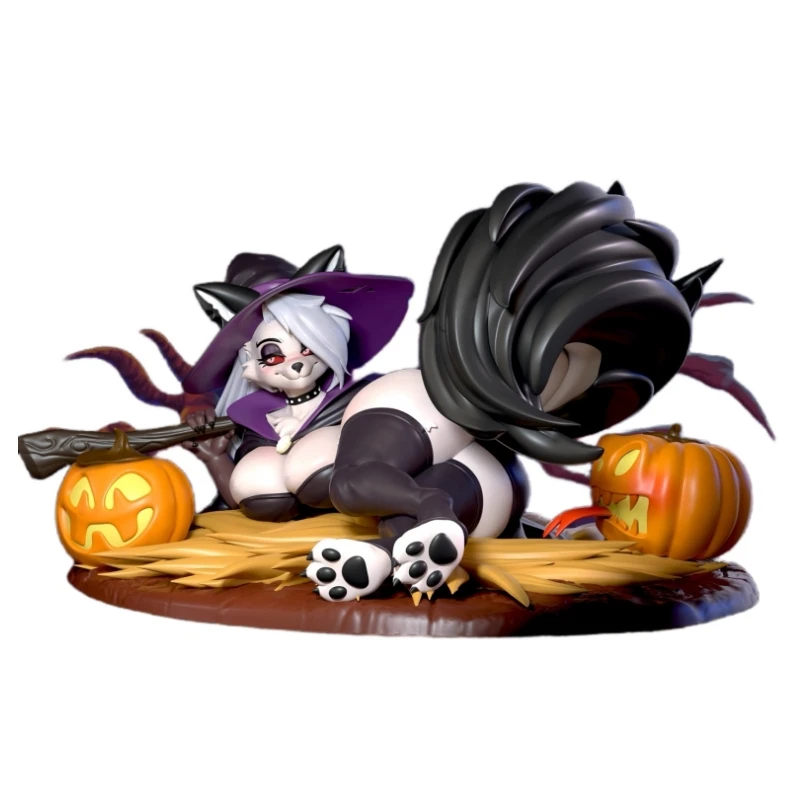 

1/8 19Cm Mocking Studio Gk Helluva Boss Loona Anime Action Figure Collectible Statue Ornament Garage Kit Model Toys Gift