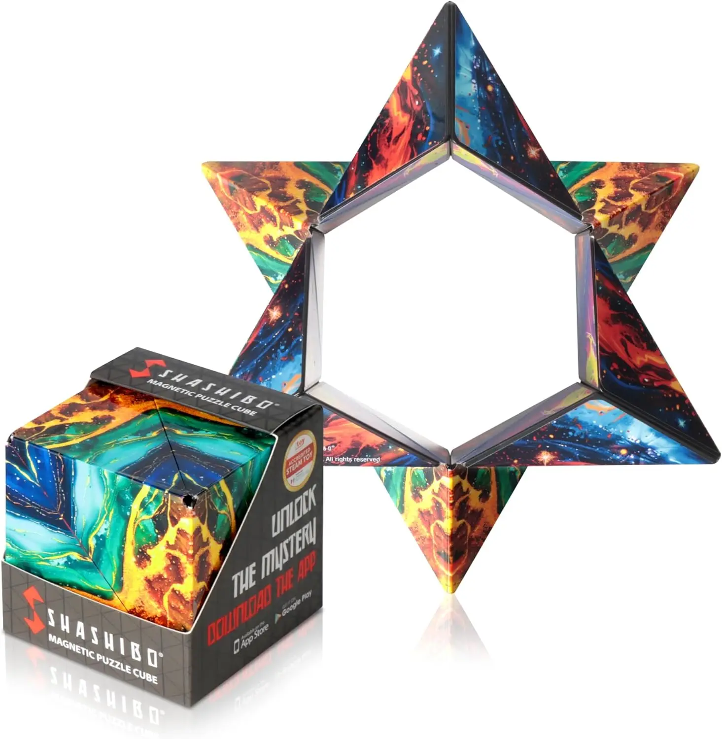 

Магнитный куб-головоломка с изменением формы - STEM-игрушка-антистресс с более чем 100 вариантами трансформации, сенсорный подарок для всех возрастов