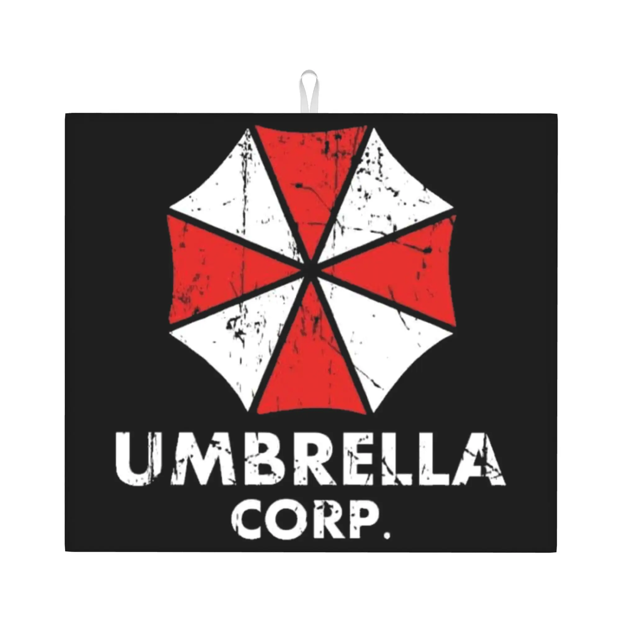 Umbrella Resident Evils Game Drying Mat For Kitchen Waterproof Non‑Slip Oil Proof Reusable  Bathroom Countertop Protector Mat
