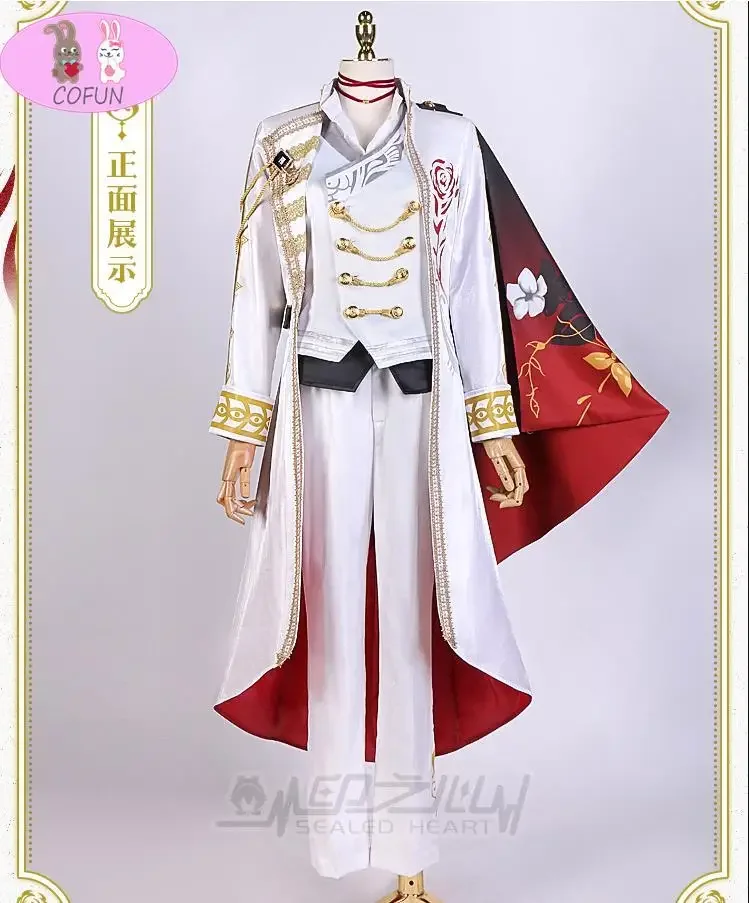 Vtuber Nijisanji Luxiem Vox Akuma metà un anniversario costume cosplay vestito di Halloween vestito da gioco donna uomo set