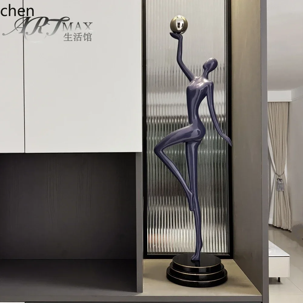 

YFY Modern Abstract Art Humanoid Sculpture Ornament Home Entrance Minimalist Ornament