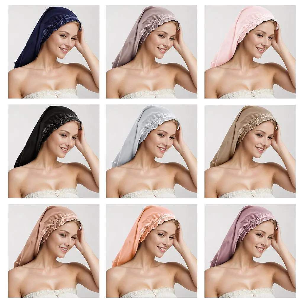 Women's Thin Sleep Cap No Hair Pressing Night Long Hair Protection Comfortable Sleep Hat Universal Spring Autumn Winter Cap