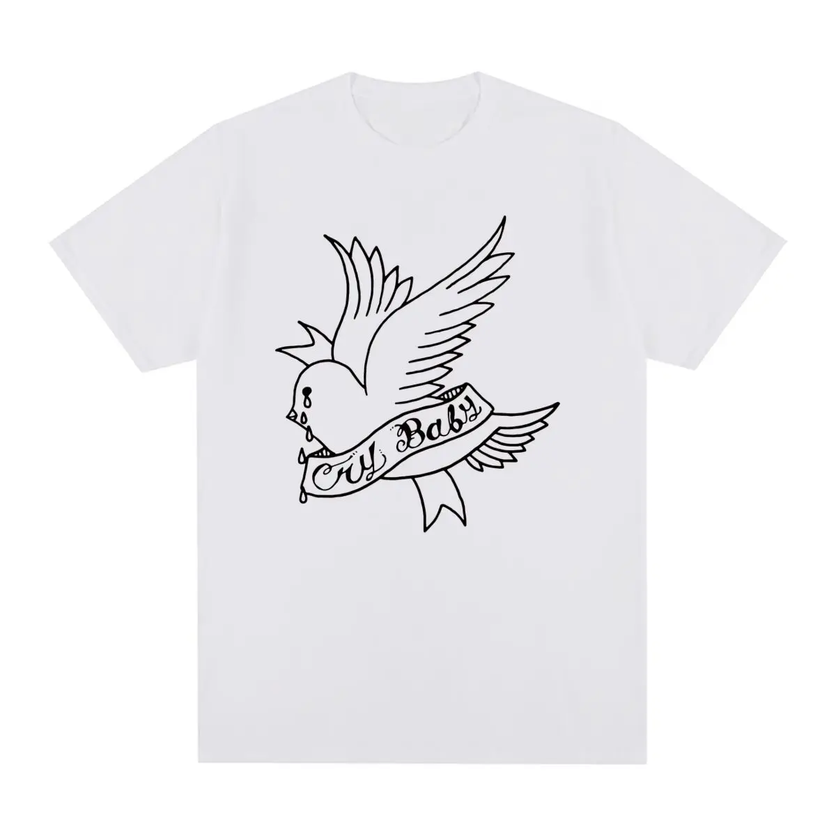 Lil Peep Cry Baby Vintage T-shirt Angel Cotton Men T shirt New Tee Tshirt Womens Tops