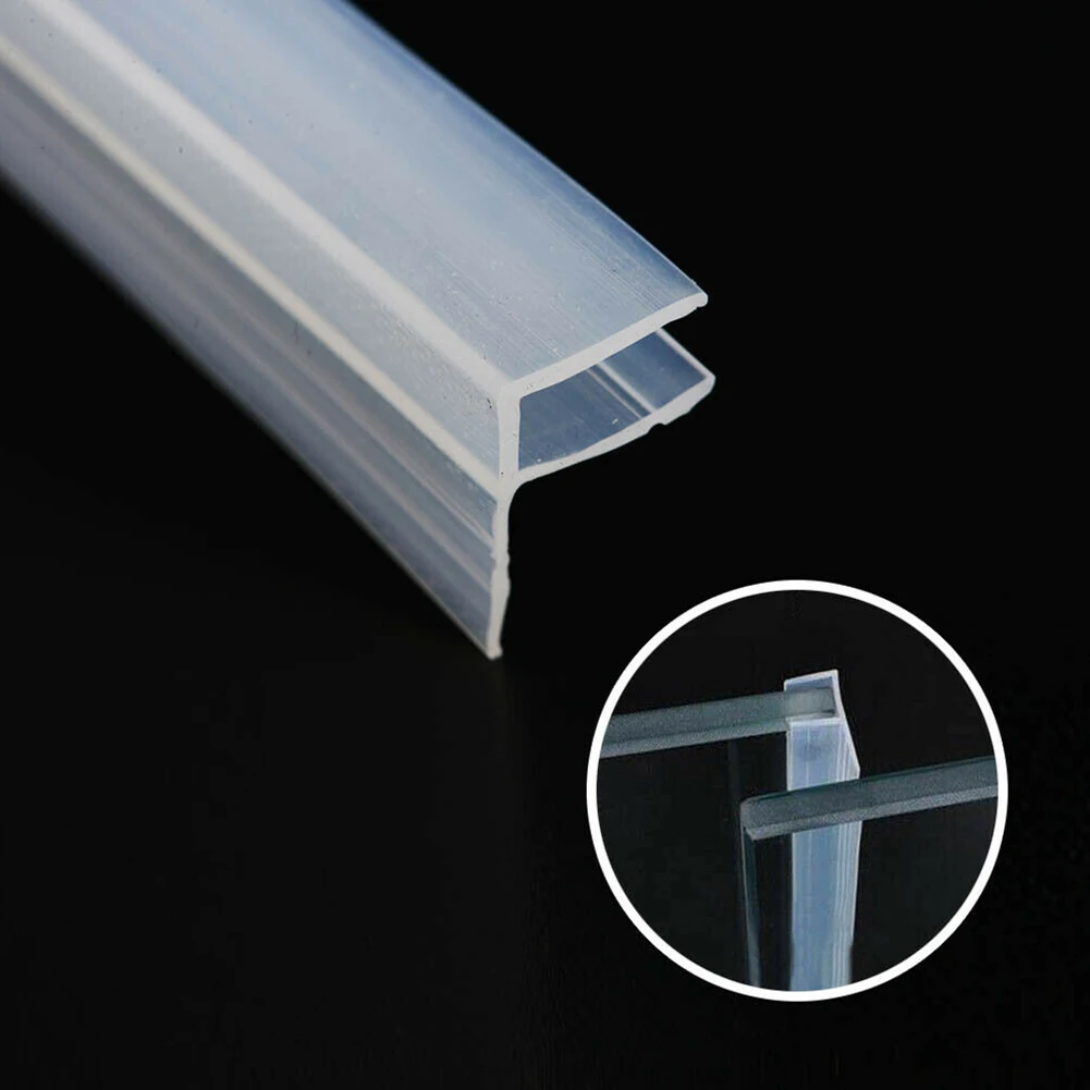 Seal Strip Waterproof Rubber Seal Gap Shower Doors Sliding Doors Transparent 6mm Width Accessories F Shape