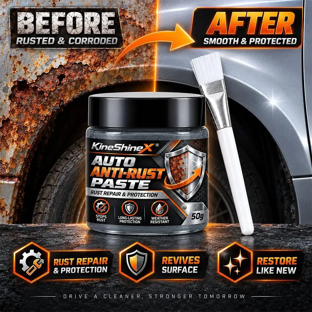 Car Anti Rust Paste Metal Cleaner Rust Remover Repair Converter Protection Gel Inhibitor Auto Chassis Maintenance