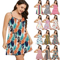 Sexy Nightwear Women Plus Size Fat Girl Sleepwear Loungewear Silk Pajamas Suspender Nightgown Print Polka Dots Sling Dress