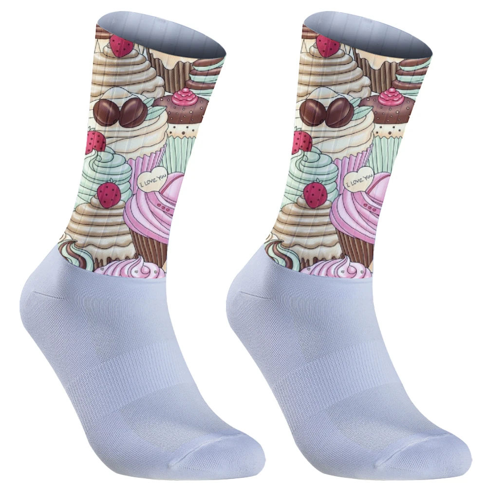 Chaussettes de compression athlétiques respirantes et évac80-l'humidité, chaussettes de cyclisme VTT, chaussettes de voyage, chaussettes de course et de randonnée, nouveau