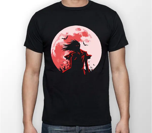 

Hellsing Alucard Moon Hell sing Anime Manga Unisex Tshirt T-Shirt Tee ALL SIZES